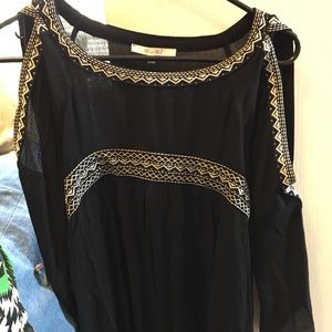 Open shoulder blouse